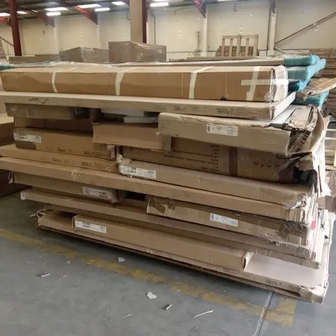 PALLET OF ASSORTED DESIGNER INCOMPLETE FURNITURE PARTS AND PIECES