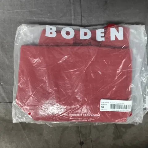 BAGGED BODEN ROSA HALTER LINEN MIDI DRESS IN RUST SIZE 10R