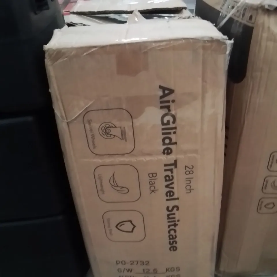 BOXED LUGG AIRGLIDE TRAVEL SUITCASE BLACK