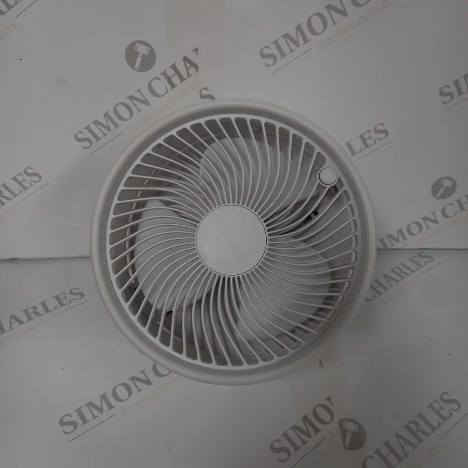 BELL & HOWELL OSCILLATING FOLDING RECHARGEABLE FAN, WHITE