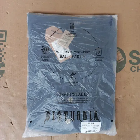 BAGGED DISTURBIA IRIS BUTTON UP PINAFORE MINI DRESS SIZE UK 16