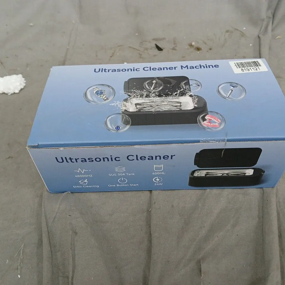 ULTRASONIC CLEANER MACHINE – 600ML CAPACITY, BOXED