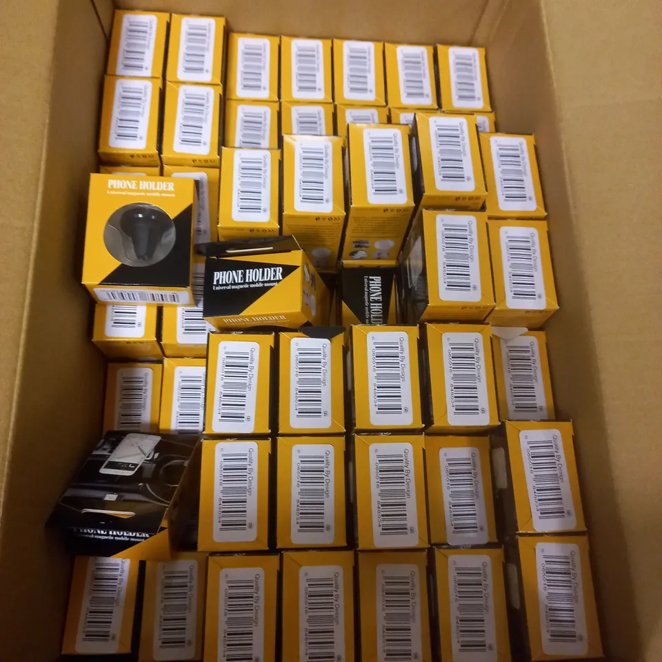 BOX OF APPROX 100 CAR UNBRANDED PHONE HOLDERS IN BLACK