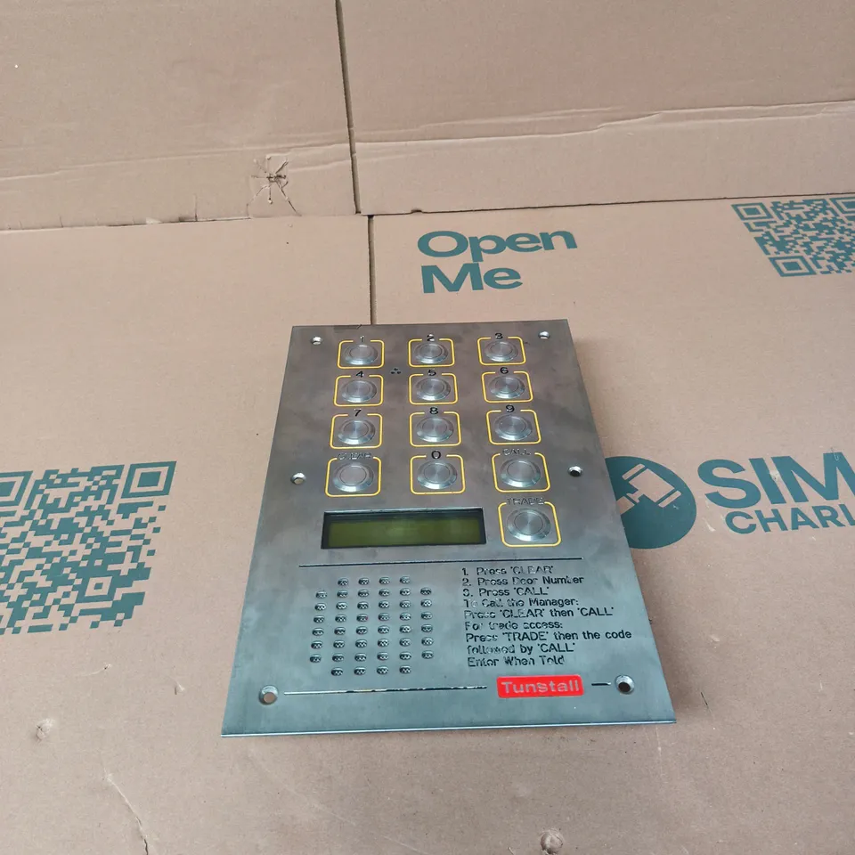 TUNSTALL CONNECT DOOR PANEL UNBOXED