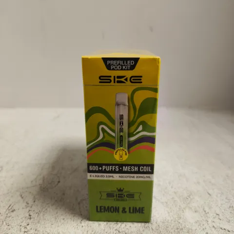 BOXED AND SEALED SIKE 600 PRO PREFILLED POD KIT 10 PACK (LEMON & LIME)
