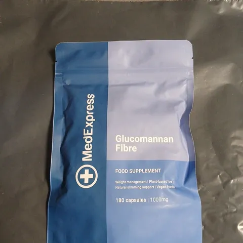 MEDEXPRESS GLUCOMANNAN FIBRE – FOOD SUPPLEMENT, 180 CAPSULES (1000 MG)
