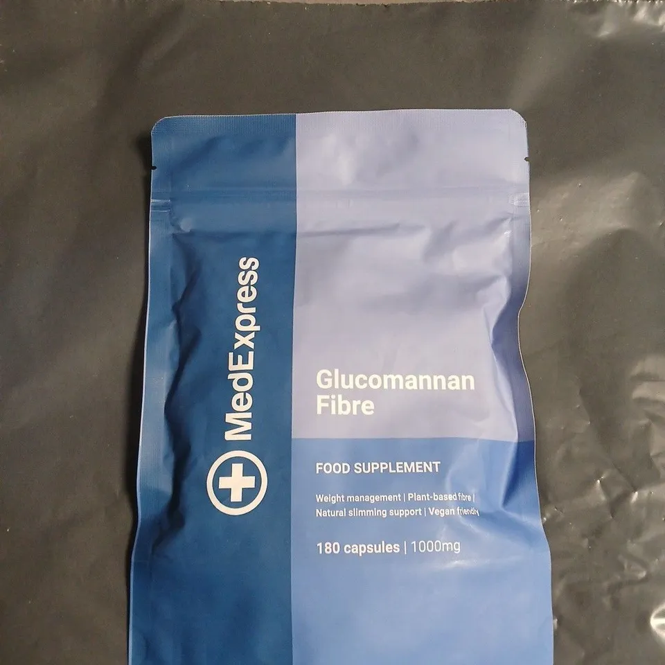 MEDEXPRESS GLUCOMANNAN FIBRE – FOOD SUPPLEMENT, 180 CAPSULES (1000 MG)