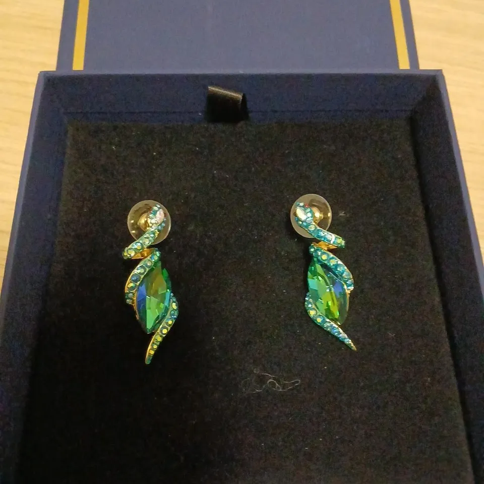 BUTLER & WILSON COILED SERPANT EARRINGS 