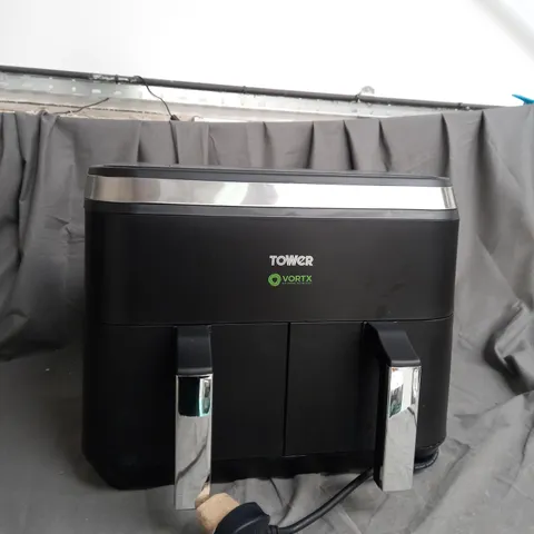 BOXED TOWER 8 LITRE DUAL BASKET AIR FRYER