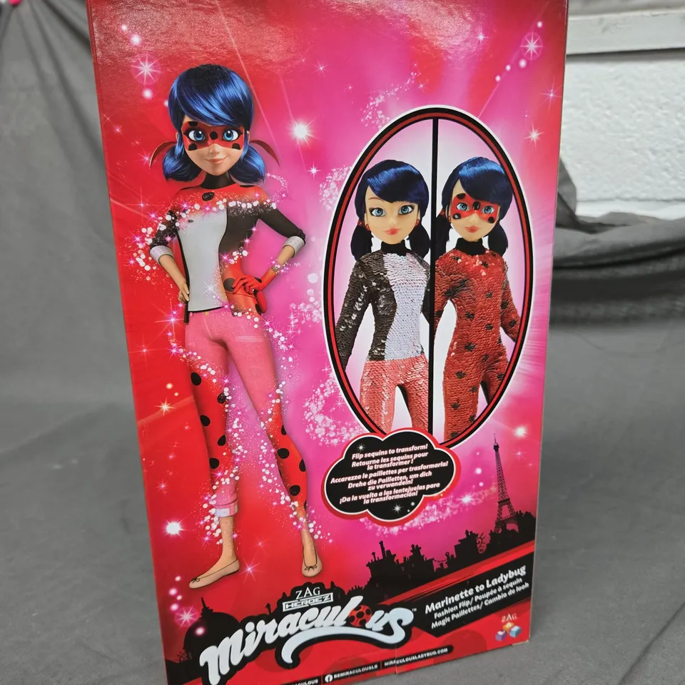 BOXED AND SEALED ZAG HEROEZ MIRACULOUS MARINETTE TO LADYBUG  