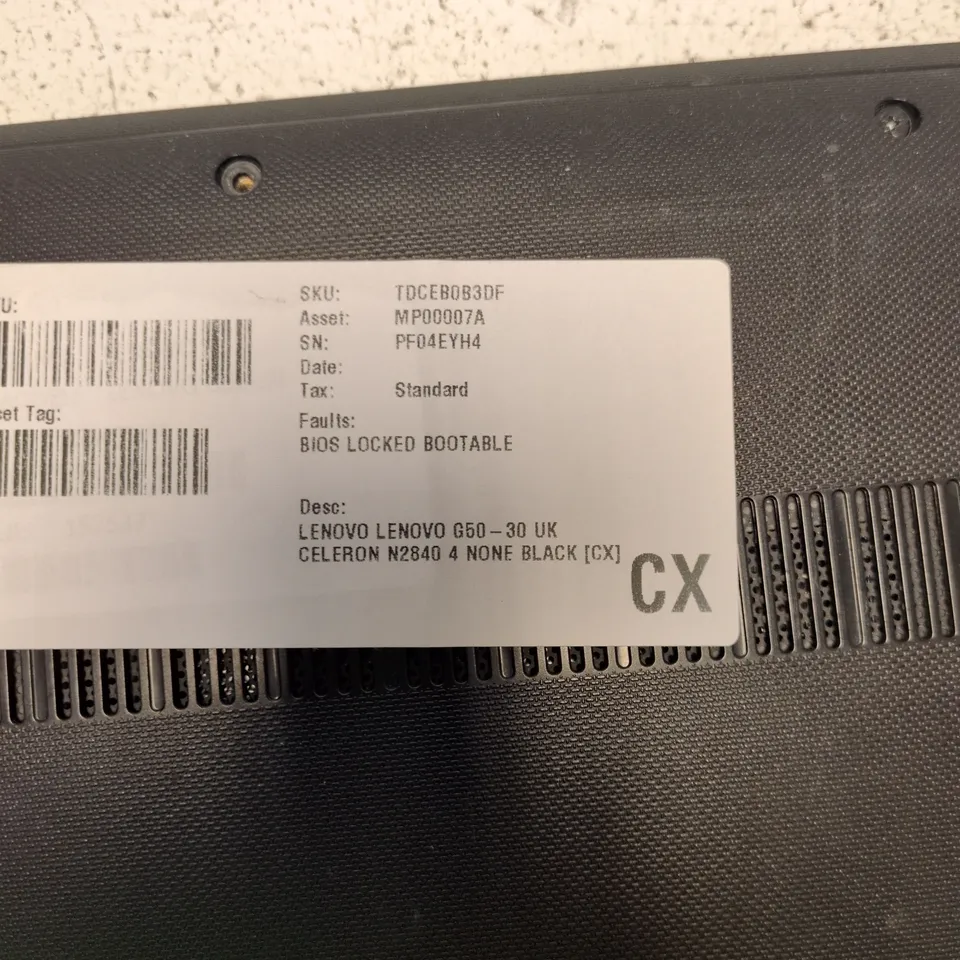 LENOVO G50-30 LAPTOP – BLACK, CELERON N2840, 4GB RAM