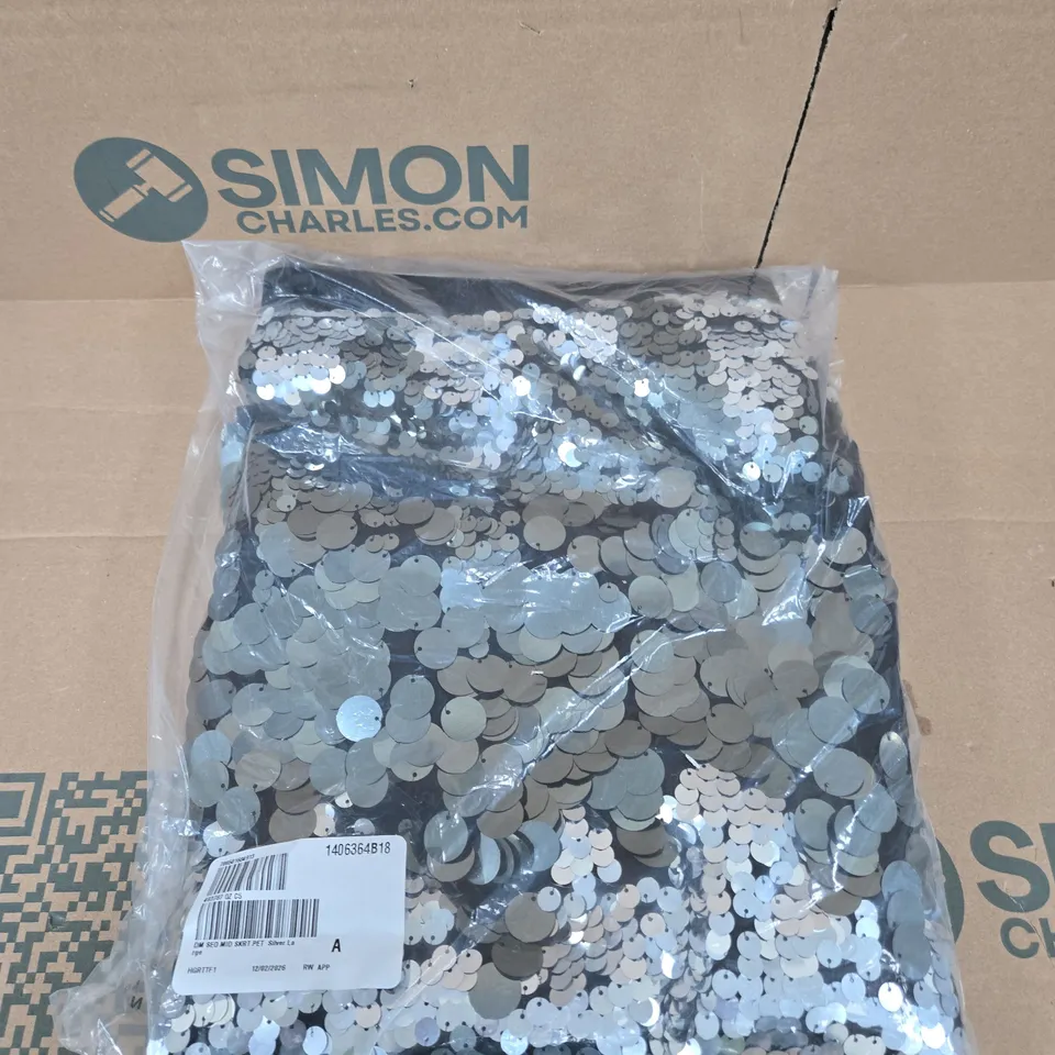 DANNII MINOGUE SEQUIN MIDI SKIRT - L