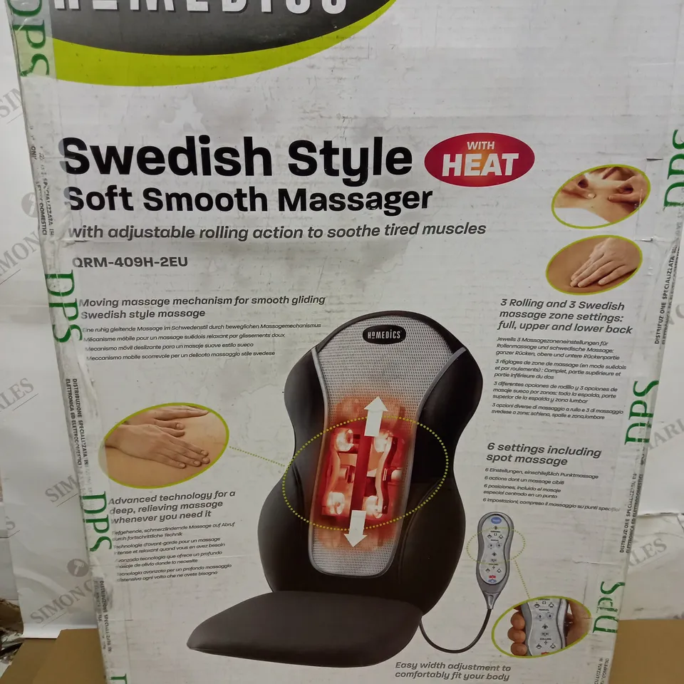 HOMEDICS SWEDISH STYLE SOFT SMOOTH MASSAGER