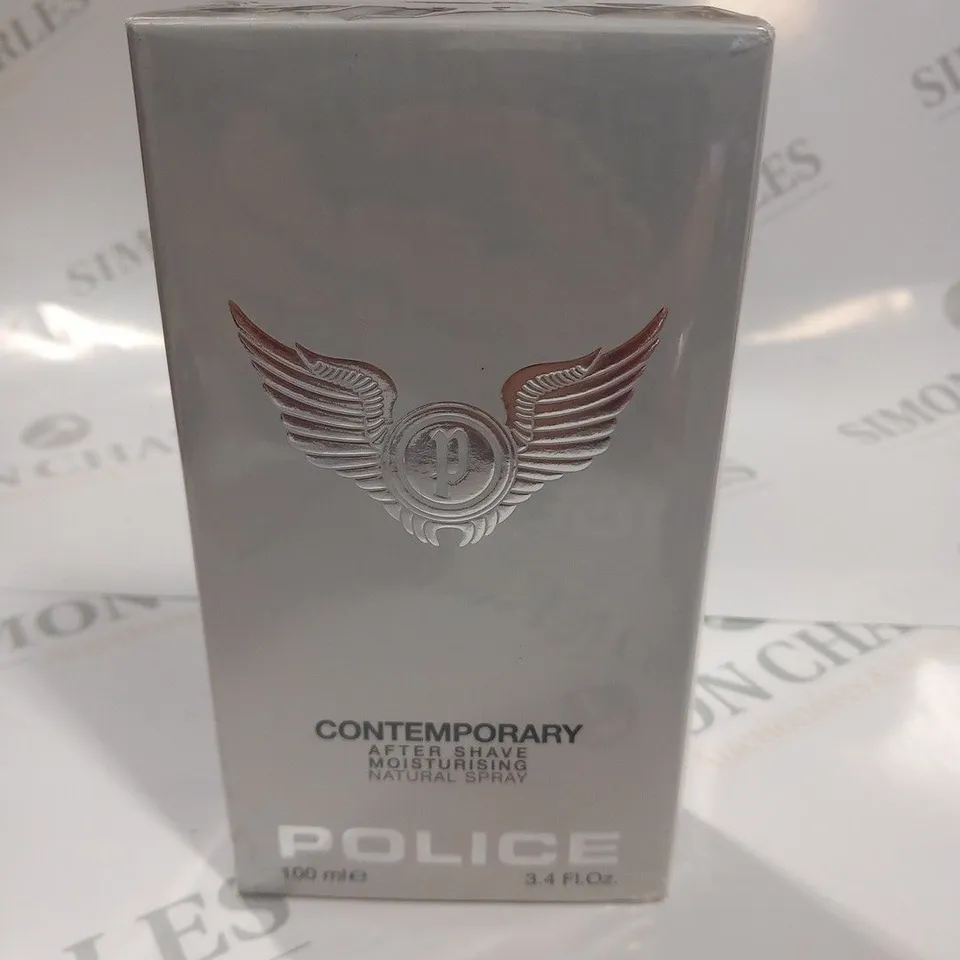 BOXED AND SEALED POLICE CONTEMPORARY AFTER SHAVE MOISTURISING NATURAL SPRAY 100ML