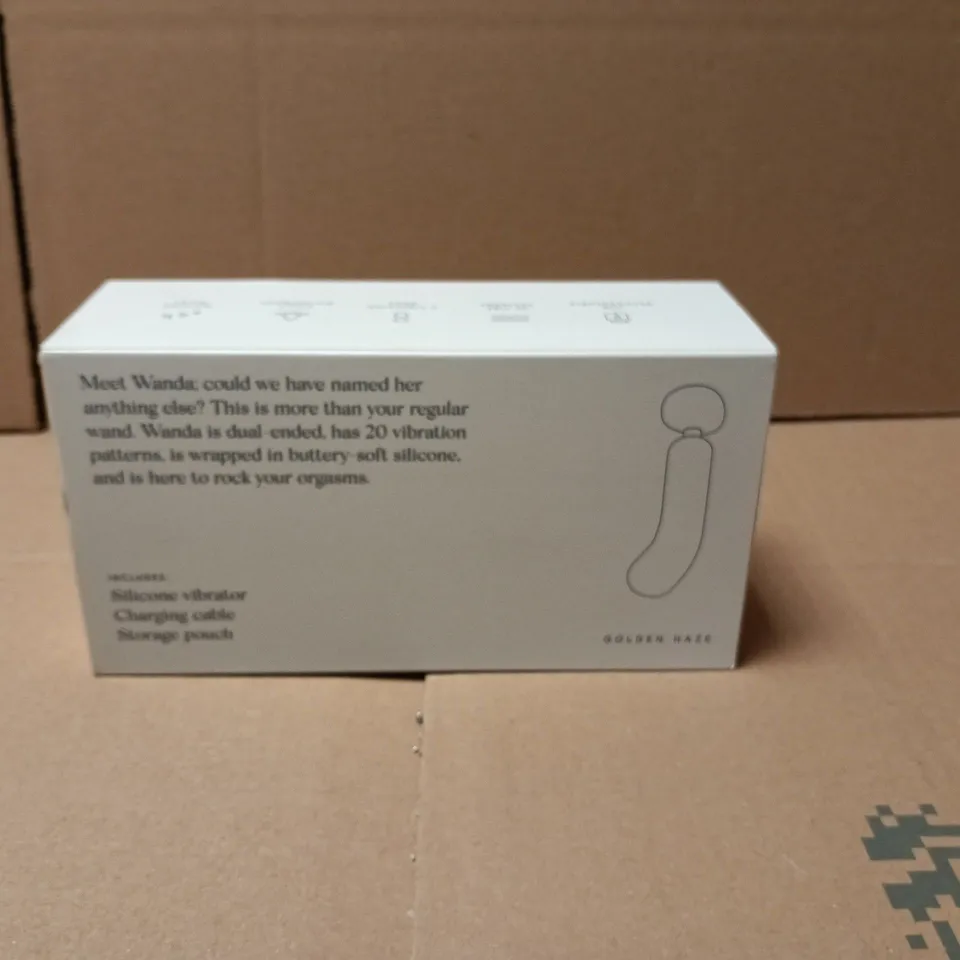 SEALED KNUDE SOCIETY WANDA SILIONE VIBRATOR - GOLDEN HAZE