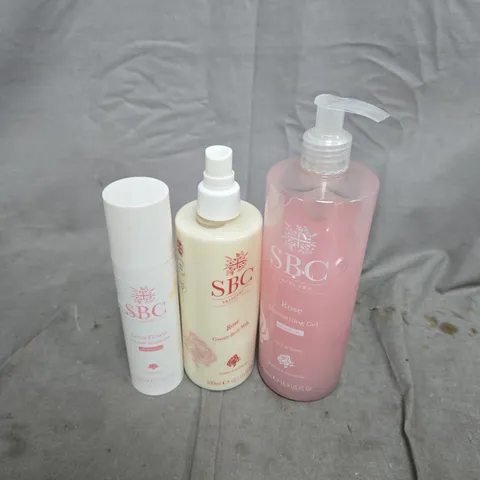 SBC 6 PIECE SET TO INCLUDE MOISTURISING GEL, GENTLE BODY MILK, INTIMATE MOISTURISER, ETC
