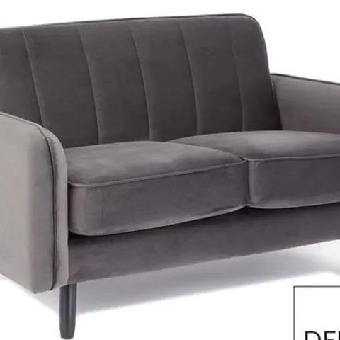 BOXED JENNIFER GREY TWO SEATER SOFA