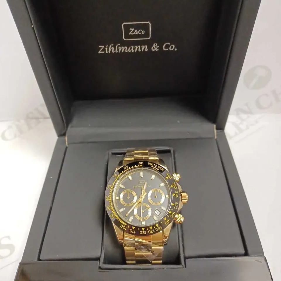 ZIHLMANN & CO TRIPLE DIAL BRACELET STRAP WRISTWATCH