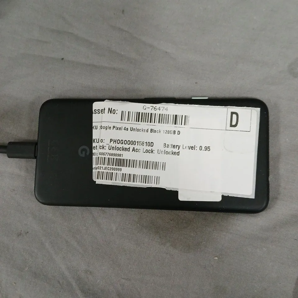 GOOGLE PIXEL 4A – BLACK – UNLOCKED 128GB