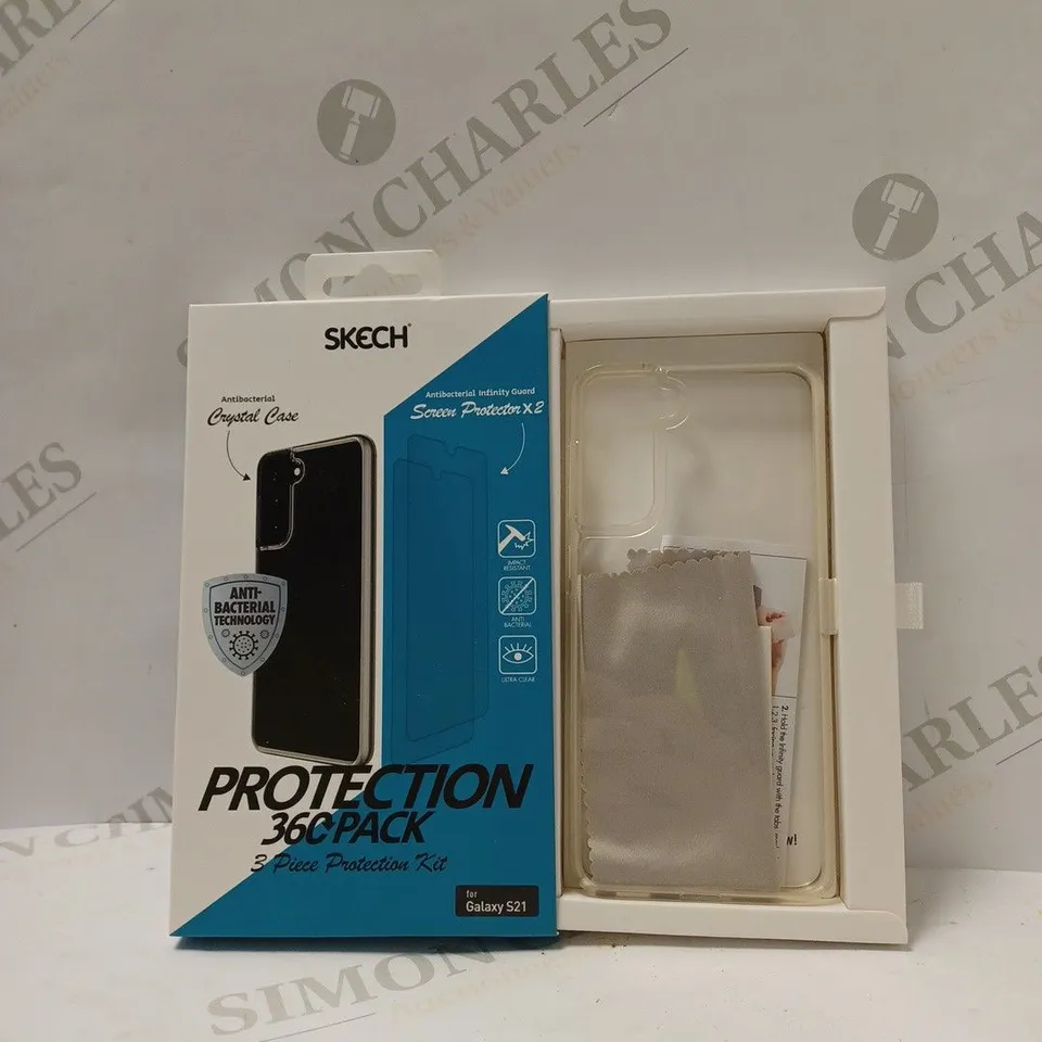 BOX OF APPROX 5 SKECH PROTECTION 360 MOBILE PHONE CASE COVER TRANSPARENT SAMSUNG S21
