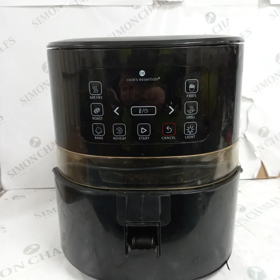 BOXED COOK'S ESSENTIALS 4L AIR FRYER IN BLACK