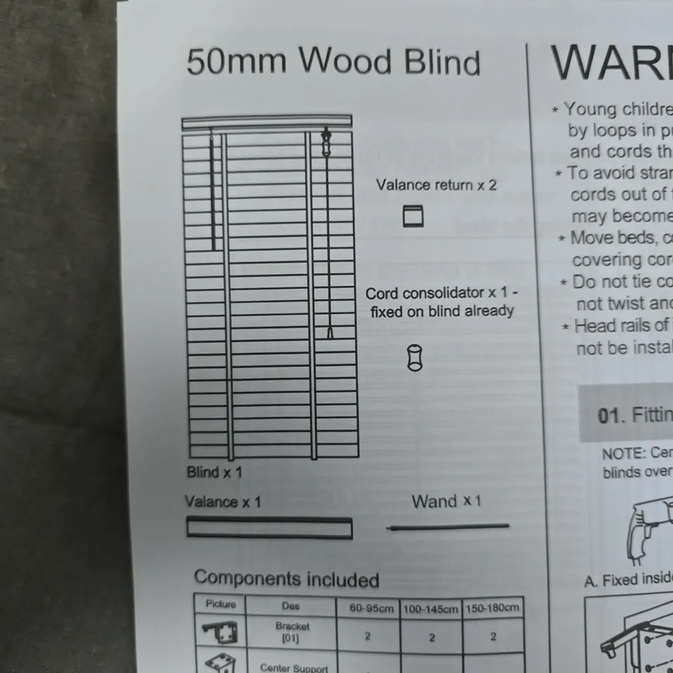 50MM WOOD BLIND – WHITE