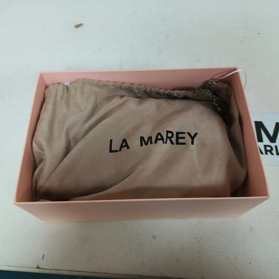 LA MAREY LONDON SNAKE PRINT CLUTCH BAG WITH DUST BAG AND PRESENTATION BOX