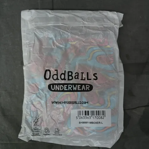 ODDBALLS SHIMMY MALE BOXERS IN MULTICOLOUR SIZE LARGE