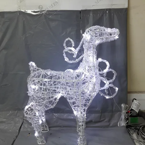 OUTDOOR SPUN ACRYLIC STANDING REINDEER 