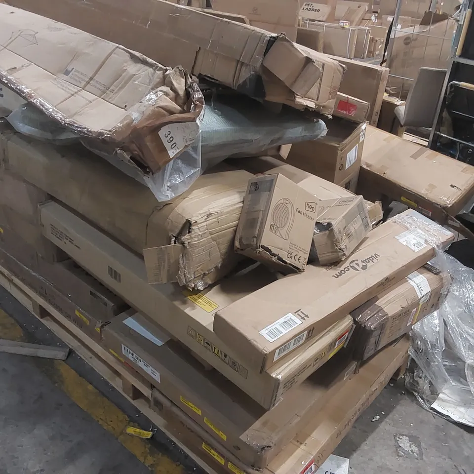 PALLET CONTAINING A LARGE QUANTITY OF ASSORTED FURNITURE PARTS ECT