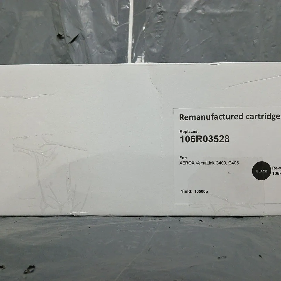 BOXED UNBRANDED REMANUFACTURED BLACK CARTRIDGE - 106R03528