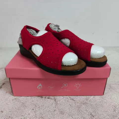 DR LIGHTFOOT JENNY RED SANDALS - 3