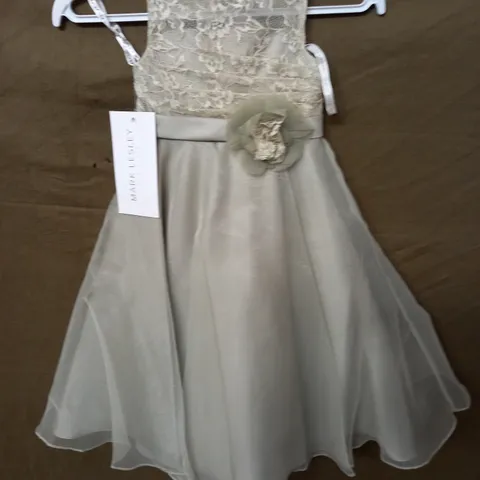 MARK LESLEY OCCASIONAL DRESS IN SAGE - SIZE 2 YEARS