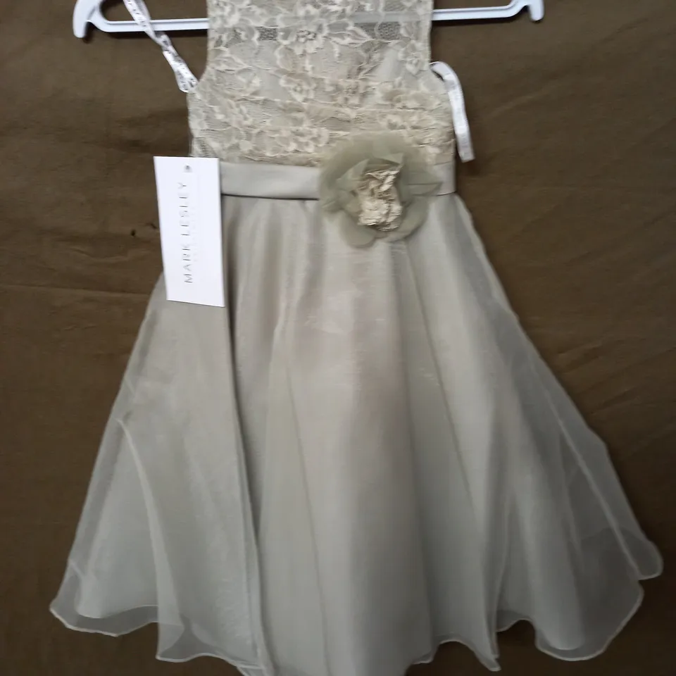 MARK LESLEY OCCASIONAL DRESS IN SAGE - SIZE 2 YEARS
