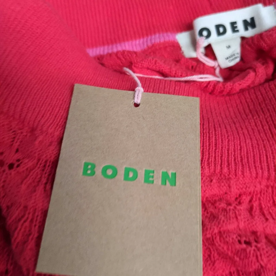 BODEN PINK LACE KNIT SHORTS – WOMEN'S UK SIZE M