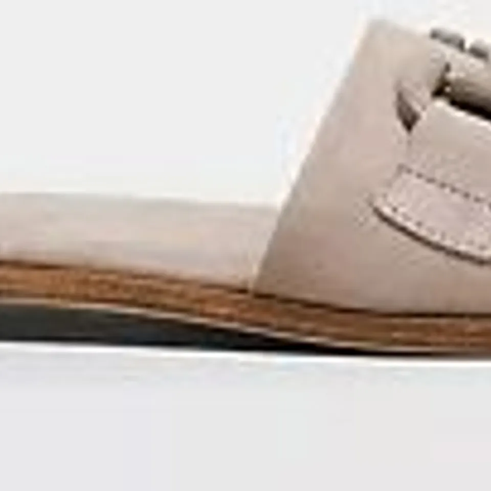 MODA IN PELLE OLAYO SUEDE SLIDE SANDAL STONE SIZE 7