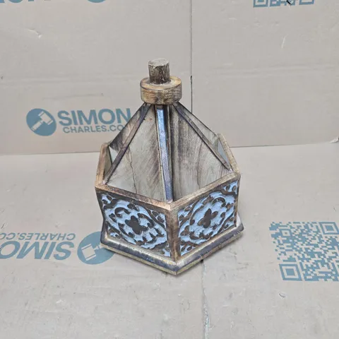 HANDCRAFTED WOODEN CARVED MULTIPURPOSE SPINNER FOR KITCHEN AND DINNING TABLE - BROWN