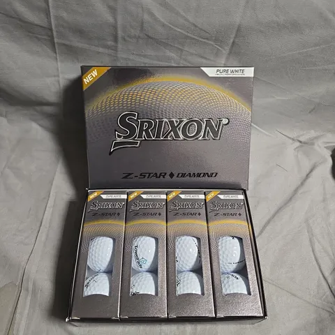 SRIXON Z-STAR DIAMOND GOLF BALLS – 4-BALL DISPLAY SET, PURE WHITE