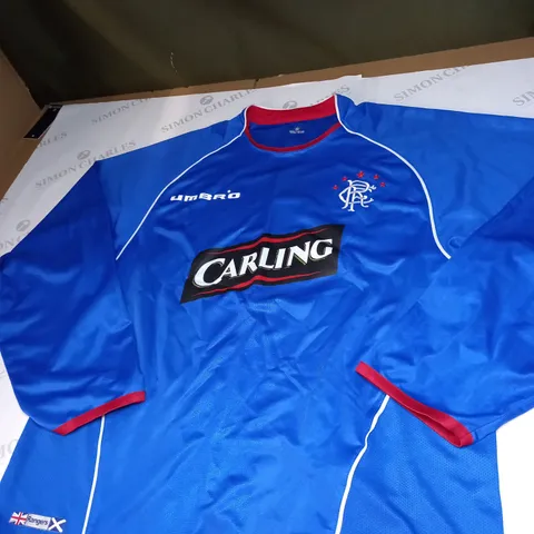 RANGERS FC HOME SHIRT WITH BUFFEL 4 SIZE L