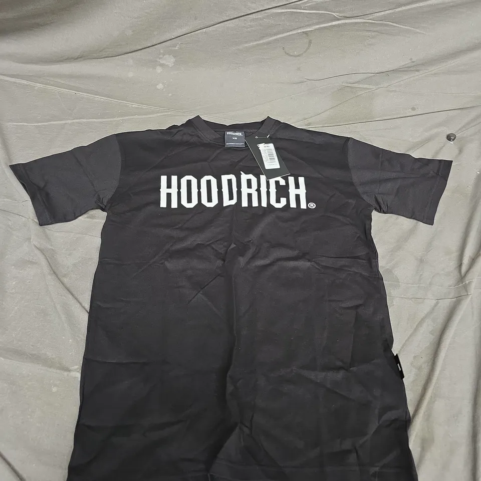 HOODRICH BLACK CORE LL TEE – LOGO ACROSS CHEST – XS