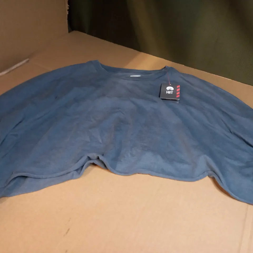 HIIT SAGE/LOGO CROPPED WORK OUT TOP - SMALL