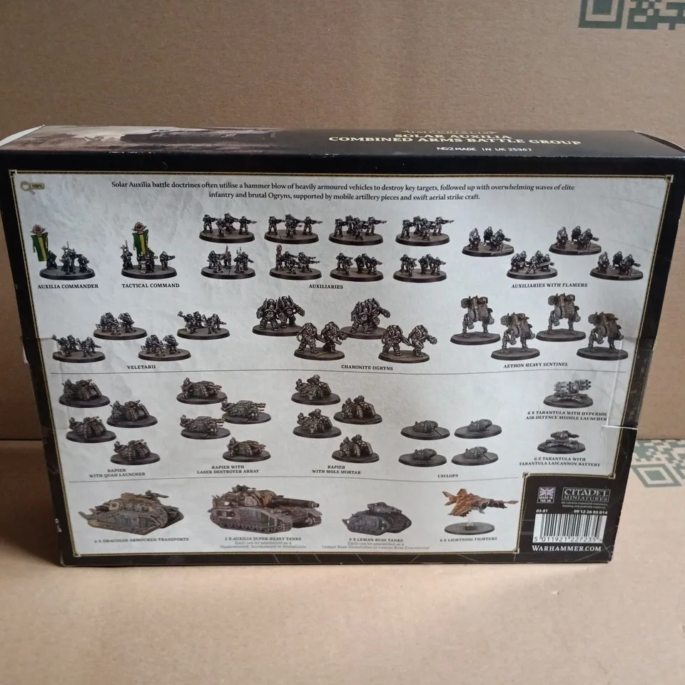 WARHAMMER 40,000 LEGIONS IMPERIALIS SOLAR AUXILIA COMBINED ARMS BATTLE GROUP BOXED SET (166 EPIC-SCALE MINIATURES)