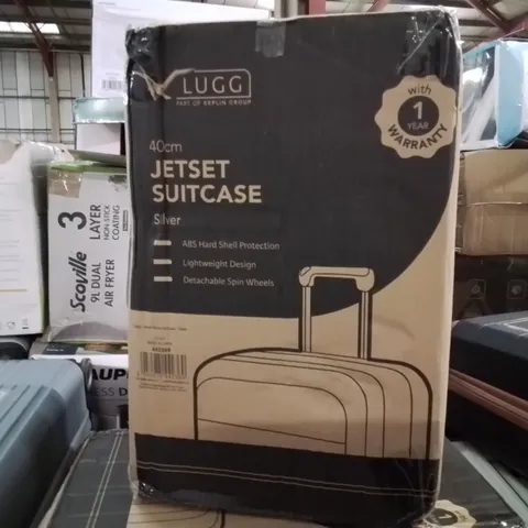 BOXED LUGG - 40CM JETSET SUITCASE SILVER