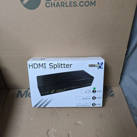 BOX OF APPROXIMATELY 9 ASSORTED ITEMS INCLUDING HDMI SPLITTER AND AFTERGLOW GAMING HEADSET 