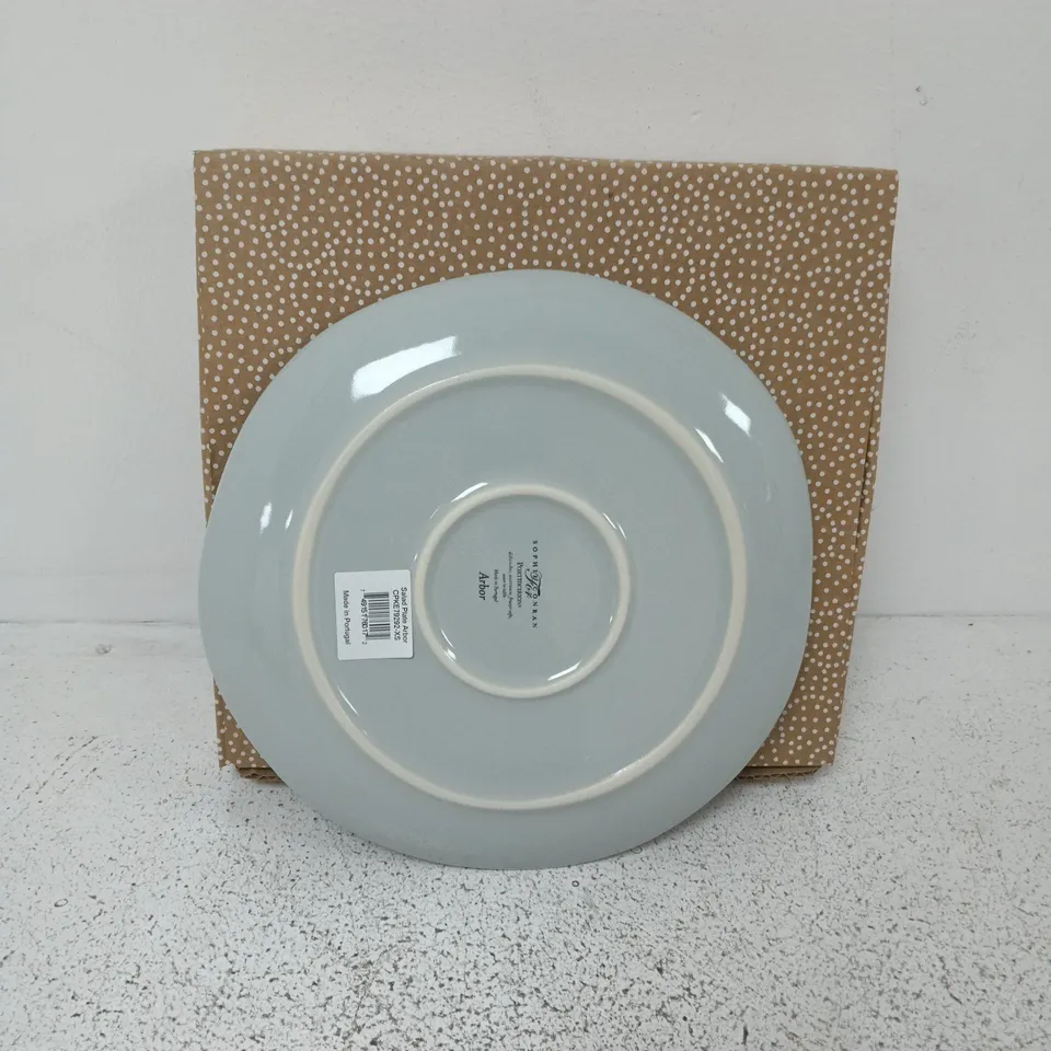 LOT OF 12 SOPHIE CONRAN ARBOR SALAD PLATES IN DOVE GREY - 3 X 4-PACKS
