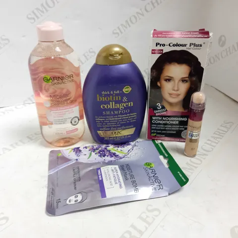 LOT OF APPROXIMATELY 20 ASSORTED HEALTH & BEAUTY ITEMS, TO INCLUDE MICELLAR WATER, FACE MASK, CONCEALER, ETC