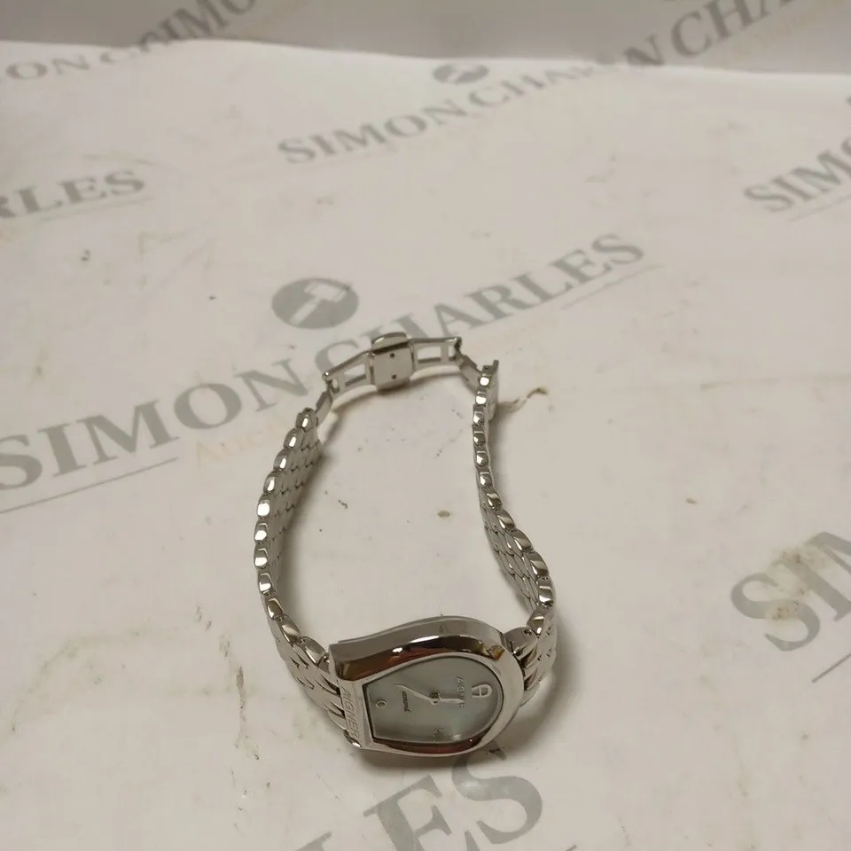 AIGNER DIAMOND SILVER UNBOXED WATCH 