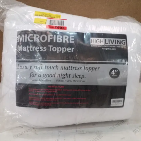 CORNETTE WHITE NOISE 4" MICROFIBRE MATTRESS TOPPER