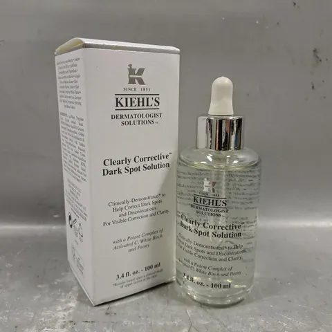 BOXED KIEHL'S CLEARLY CORRECTIVE DARK SPOT CORRECTOR 100ML