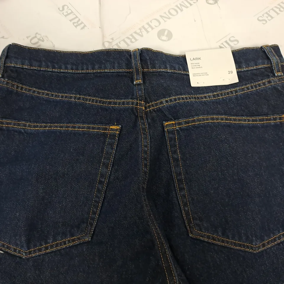 ARKET LARK MID WAIST LOOSE LEG JEANS - 29